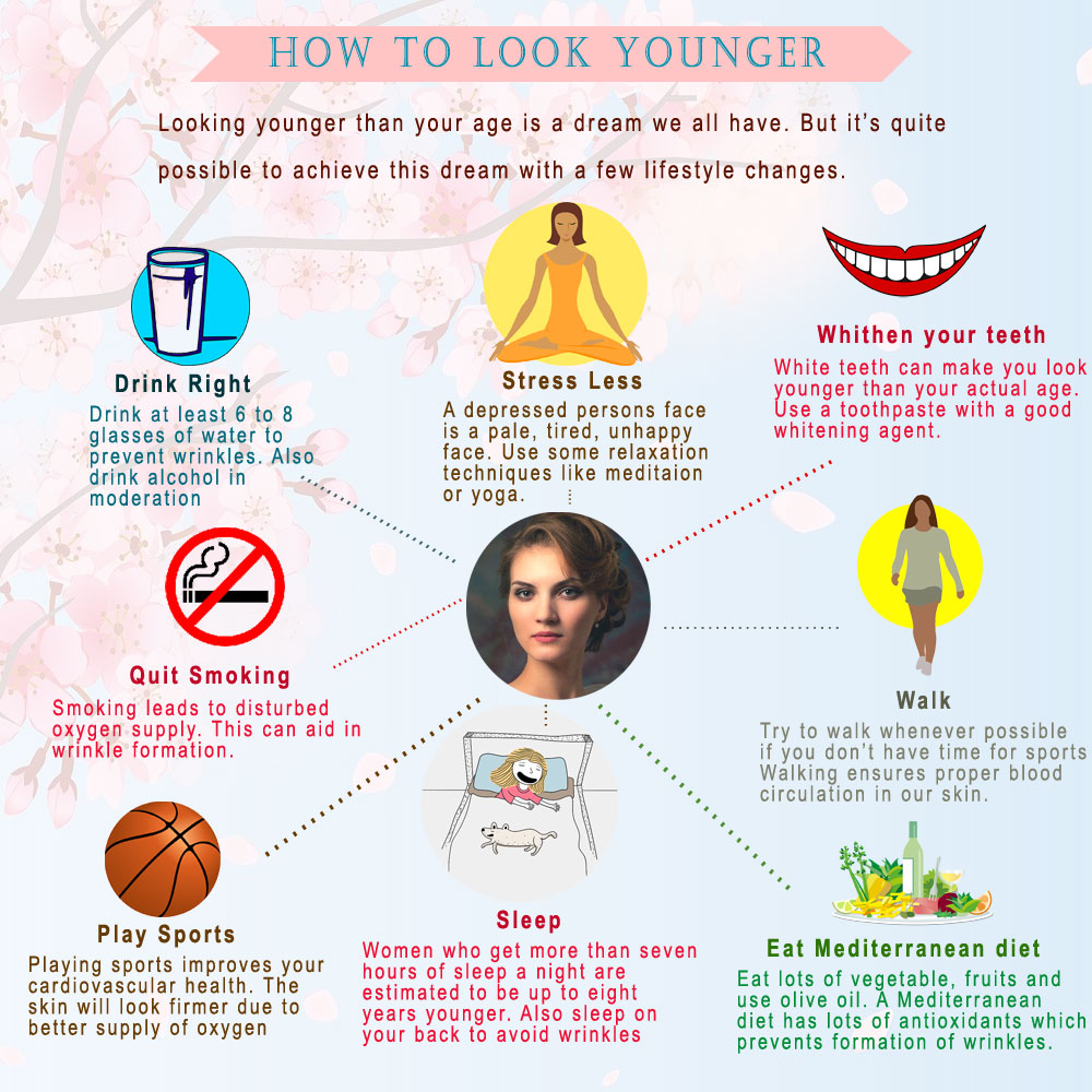 how to stay young looking